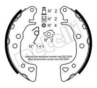 METELLI Kit Ganasce Freno Posteriore per Peugeot 106 II 1A_ 1C_ Citroën