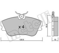 METELLI Kit pastiglie freni Anteriore 22-0164-0