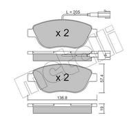 METELLI Kit pastiglie freni Anteriore per FIAT DOBLO Kasten/Kombi (263)