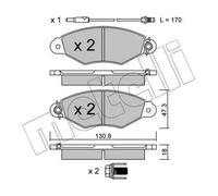 METELLI Kit pastiglie freni Anteriore per RENAULT KANGOO (KC0/1) 22-0253-1