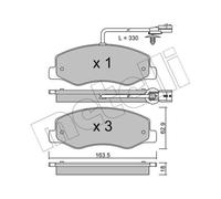 METELLI Pastiglie Freni Posteriori per Nissan NV400 Bus Renault Master III