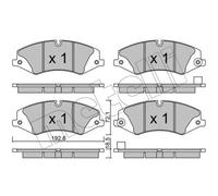 METELLI Pastiglie Freno Bremsbelegsatz Frontale per Land Rover Range Discovery