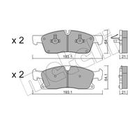 METELLI Pastiglie Freno Bremsbelegsatz Frontale per Mercedes-Benz Classe M Gle