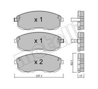 METELLI Pastiglie Freno Bremsbelegsatz Frontale per Nissan Maxima / Qx IV 200 SX