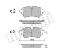 METELLI Pastiglie Freno Kit per Audi A4 Avant 8W5 B9 8WD Q5 Fyb