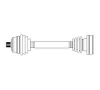 METELLI Semiasse Anteriore Destro per Audi A3 Sportback VW Golf V Variant