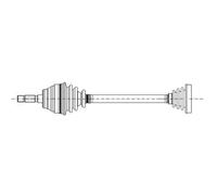 METELLI Semiasse Anteriore Sinistro per VW Polo 6R1 6C1 6R 17-1266