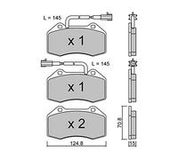 metelligroup 22-0651-2 - Made in Italy - Pastiglie Freno anteriori