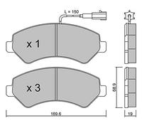 metelligroup 22-0709-0 Pastiglie Freno anteriori, Made in Italy, Pezzo di Ricambio per Auto / Automobile, Kit da 4 Pezzi, Certificate ECE R90, Prive di Rame