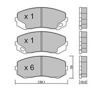 metelligroup 22-0910-0 - Pastiglie Freno anteriori
