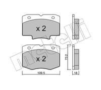 metelligroup 22-0926-0 - Made in Italy - Pastiglie Freno anteriori