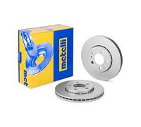 metelligroup 23-0390C Disco Freno Verniciato, Kit Composto da 2 Dischi Freno, Pezzo di Ricambio per Auto/Automobile, Certificato ECE R90