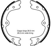 Metelli Kit ganasce freno stazionamento 53-0298 Made in Italy per NISSAN MERCEDES-BENZ