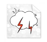 meteo Lightning cloud illustrazione modello occhiali panno di pulizia del pulitore dello schermo 5PCS Gift