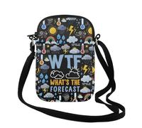 Meteo regalo Wtf What's The Forecast Meteorologo Crossbody Bag Weather Forecaster Borsa a tracolla per mamma, Previsioni Cr Uk, 0