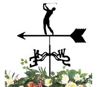 Meteo Retro - Meteo Weatervanes Wind Sterzo | Indicatori Di Direzione Resistenti Alle Intemperie | Indicatore Di Progettazione Del Tetto In Metallo Alla Ruggine per La Casa Della Fe