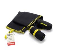 meteor Asciugamano Microfibra - Salvietta Sportivo - Telo Compatto Leggero Assorbente Morbido Fitness Spiaggia Campeggio Palestra per Bambini, Uomini e Donne Varie dimensioni e colori (42x55cm, nero)