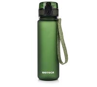 meteor Borraccia in Tritan Senza BPA, Antiperdita con Blocco di Sicurezza, Apertura a Una Mano, Scala di Misurazione e Filtro Frutta, 350-1500 ml