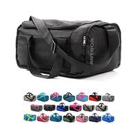 meteor Borsa per Palestra per la Piscina - Borsone da Viaggio - Una borsa sportiva spaziosa e comoda e per weekend, campeggio, ogni viaggio - con tracolla (20L) e (40L) (Nero2, 20L)
