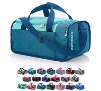 meteor Borsa per Palestra per la Piscina - Borsone da Viaggio - Una borsa sportiva spaziosa e comoda e per weekend, campeggio, ogni viaggio - con tracolla (20L) e (40L) (Blu/menta, 20L)