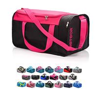 meteor Borsa per Palestra per la Piscina - Borsone da Viaggio - Una borsa sportiva spaziosa e comoda e per weekend, campeggio, ogni viaggio - con tracolla (20L) e (40L) (Rosa/nero, 40L)