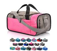 meteor Borsa per Palestra per la Piscina - Borsone da Viaggio - Una borsa sportiva spaziosa e comoda e per weekend, campeggio, ogni viaggio - con tracolla (20L) e (40L) (Grigio/rosa, 20L)