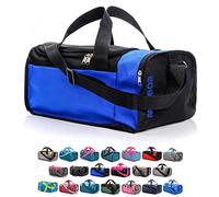 meteor Borsa per Palestra per la Piscina - Borsone da Viaggio - Una borsa sportiva spaziosa e comoda e per weekend, campeggio, ogni viaggio - con tracolla (20L) e (40L) (Blu/nero, 20L)