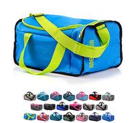 meteor Borsa per Palestra per la Piscina - Borsone da Viaggio - Una borsa sportiva spaziosa e comoda e per weekend, campeggio, ogni viaggio - con tracolla (20L) e (40L) (Blu/verde2, 20L)