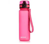 meteor Bottiglia Acqua Senza BPA Borraccia per Bambini Adolescenti e Adulti per Bici Sportivo Campeggio Scuola Ufficio Palestra Plastica Tritan (500ml, Rosa)