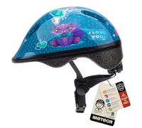 meteor Casco per bambini e ragazzi, casco di sicurezza per ciclismo, piccole dimensioni, per mountain bike, bicicletta, skateboard, scooter, hoverboard, equitazione, leggero, regolabile, traspirante,