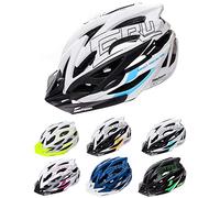 meteor Casco Bici Ideale per Giovani e Adulti Caschi Perfetto per Downhill Enduro Ciclismo MTB Scooter Ideale per Tutte Le Forme di attività in Bicicletta Gruver (L(58-61 cm), Bianco/Nero/Blu)