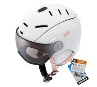 meteor Casco da Sci e Snowboard con Occhiali - per Giovani e Adulti - Regolabile Ski Helmet per Gli Sport Invernali - Leggero Ventilato