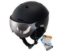 meteor Casco da Sci e Snowboard con Occhiali - per Giovani e Adulti - Regolabile Ski Helmet per Gli Sport Invernali - Leggero Ventilato