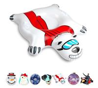 meteor Gonfiabile a ciambella, tubo da neve gonfiabile, giocattolo da neve per adulti e bambini, amici della famiglia, attività all'aria aperta su uno sci dopo lo sci o lo snowboard