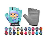 meteor Guanti da Ciclismo da Bambino con Corto Mezze Dita - Guanti da Ciclista per Bambini - Sicurezza Accessori - Mano Protect