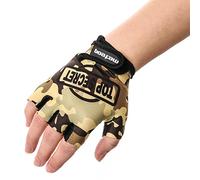 meteor Guanti da Ciclismo da Bambino con Corto Mezze Dita - Guanti da Ciclista per Bambini - Sicurezza Accessori - Mano Protect