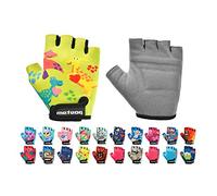 meteor Guanti da Ciclismo da Bambino con Corto Mezze Dita - Guanti da Ciclista per Bambini - Sicurezza Accessori - Mano Protect