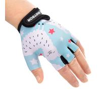 meteor Guanti da Ciclismo da Bambino con Corto Mezze Dita - Guanti da Ciclista per Bambini - Sicurezza Accessori - Mano Protect