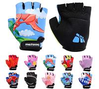 meteor Guanti da Ciclismo da Bambino con Corto Mezze Dita - Guanti da Ciclista per Bambini - Sicurezza Accessori - Mano Protect