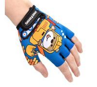 meteor Guanti da Ciclismo da Bambino con Corto Mezze Dita - Guanti da Ciclista per Bambini - Sicurezza Accessori - Mano Protect
