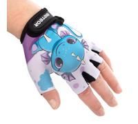 meteor Guanti da Ciclismo da Bambino con Corto Mezze Dita - Guanti da Ciclista per Bambini - Sicurezza Accessori - Mano Protect