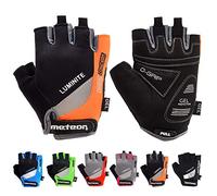 meteor Guanti da ciclismo per mountain bike, da uomo, in gel GX31, colore verde, da ciclismo, da donna, per ciclismo, da downhill (M, arancione)