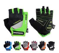 Meteor Guanti in gel da ciclismo GX31, verde, S
