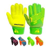 meteor Guanti Portiere per Bambini e Giovani - Ottima Sicura, Funzionalità e Vestibilità - Alenamento e Giochi Ricreativi - Calcio Football Bimbo Gioventù CATCH (#8, verde)