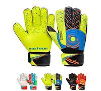meteor Guanti Portiere per Bambini e Giovani - Ottima Sicura, Funzionalità e Vestibilità - Alenamento e Giochi Ricreativi - Calcio Football Bimbo Gioventù - DEFENCE (#9, giallo)