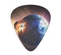 Meteor ha colpito la terra Confezione da 12 plettri per chitarra, include calibri sottili, medi e pesanti 3 misure per plettri elettrici per chitarra acustica