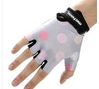 meteor Kid Gants de cyclisme pour enfant avec courte demi les doigts enfants Kid Enfant Velcro de sécurité pour vélo accessoires main Protège Enfant Pois, Pois
