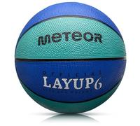 meteor® Layup - Mini pallacanestro per bambini, misura #5#6#7, ideale per le mani dei bambini di 4-8 anni, ideale per la formazione di pallacanestro morbido con superficie antiscivolo