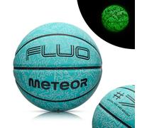 Meteor Layup - Pallone da basket fluorescente, ideale per bambini, giovani, donne e uomini, palla da allenamento indoor e outdoor, superficie antiscivolo, misura 7, colore: menta