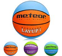 meteor Pallone Basket Palla da Basketball - Dimensione Bambini Giovani Ideale per Allenamento e Divertimento - Gonfiabili Pallacanestro Mini con Superficie Antiscivolo Layup
